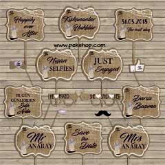 Cipso Lavanta Konsept Konuşma Balonları Seti