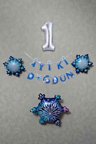 Frozen Elsa Tema Doğum Günü Balon Zinciri Seti Karlar Ülkesi Konsept Doğum Günü Balonları