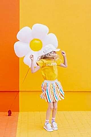 Papatya Folyo Balon 35 cm Küçük Boy