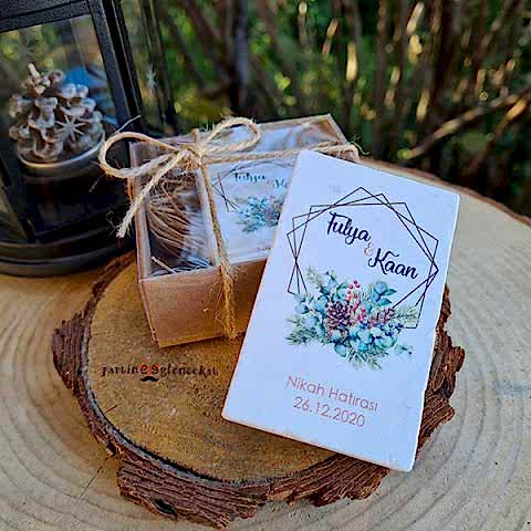 Okaliptus - Kozalak Konsept Baskılı Taş Magnet