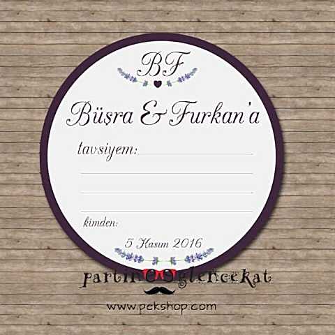 Lavanta Konseptli Dilek Kartı