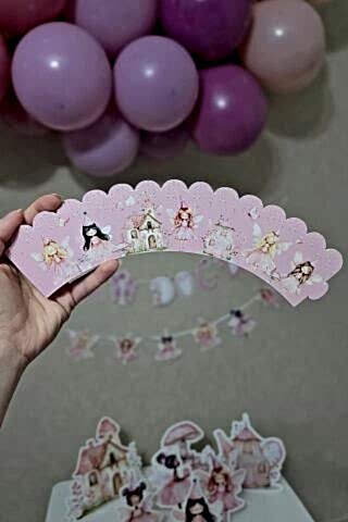 Peri Kızı Konsepti Cupcake Sargısı 10'lu