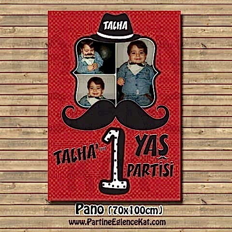 Bıyık Konsept Karşılama Panosu