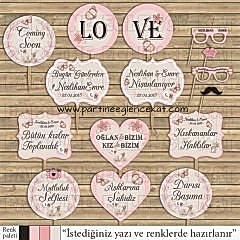 Somon - Kelebek Konsept Konuşma Balonları Seti