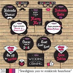 Evlilik Teklifi Konsept Konuşma Balonları Seti