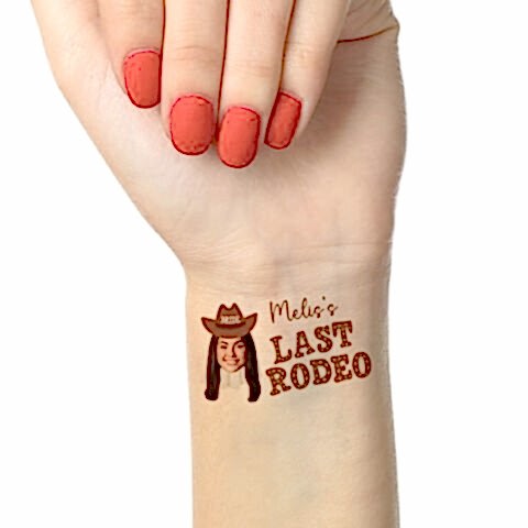 Last Rodeo Bride Konsept Fotoğraflı Geçici Dövme