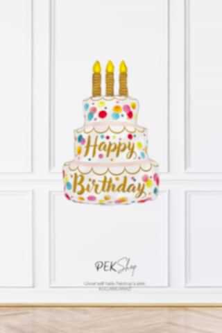 Saten Gold Mumlu Pasta Folyo Balon Grabo 14inç