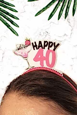 Happy 40 Taç, 40 Yaş Doğum Günü Tacı