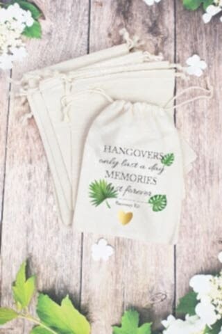 Hangover Kit Kesesi - 10 Adet - Tropikal Konsept