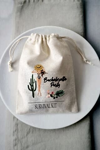 Bachelorette Party  Survival Kit Hangover Kit Kesesi - 10 Adet