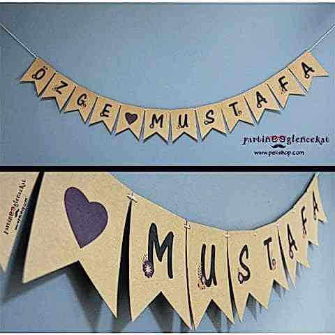 Kraft Baskı- Gelin-Damat Banner