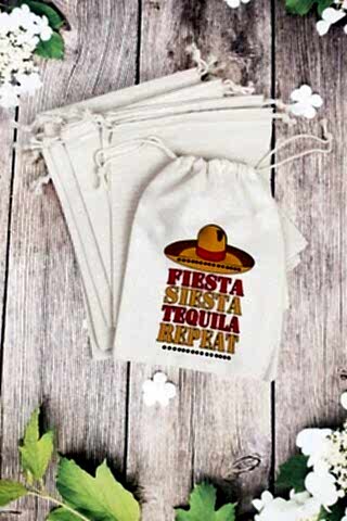 ''Fiesta Siesta Tequila Repeat'' - Hangover Kit Bez Kesesi - 10 Adet