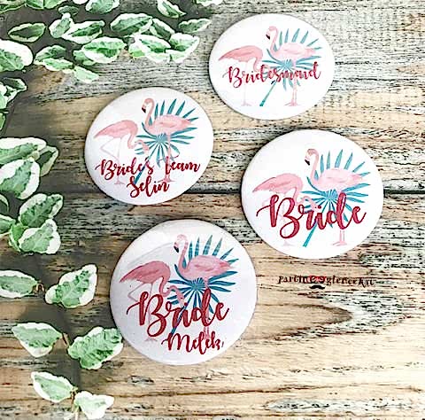 Flamingo Brides Rozet