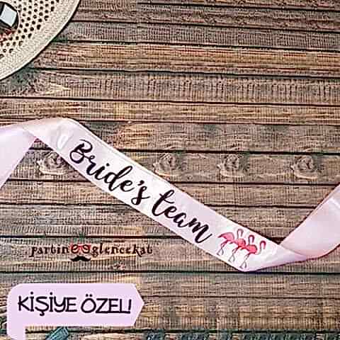 Pembe Renk Kişiye Özel Baskılı Kuşak