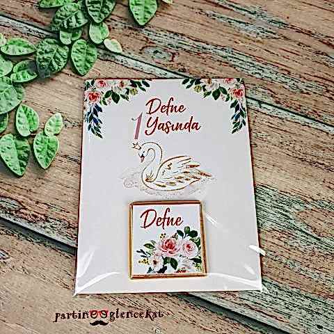 Kuğu Konsept Kartlı Çikolata Hediyelik