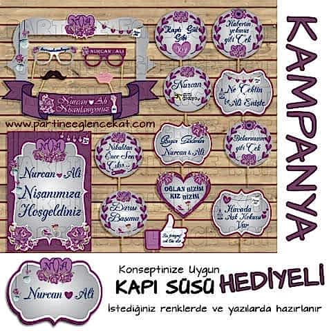 Gümüş-Mor Konsept 3lü Kampanyalı Paket