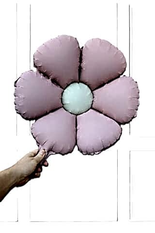 Makaron Pembe Papatya Folyo Balon