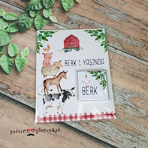 Old McDonald - Çiftlik Konsept Kartlı Çikolata Hediyelik