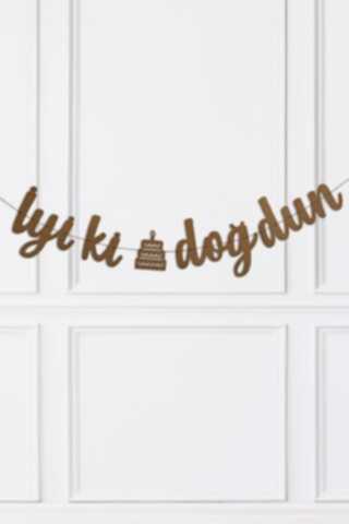 Kraft İyi Ki Doğdun Doğum Günü Banner Kaligrafi Banner Yazı Kraft