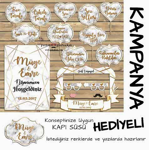 Mermer Gold Konsept 3lü Kampanyalı Paket