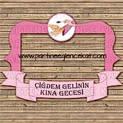 Kına Gecesi Hatıra Fotoğraf Çerçevesi - 1228