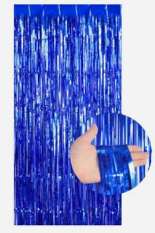 Fon Perde Kapı Perdesi Lacivert Renkli Arka Fon Süs Parti Fonu