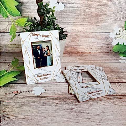 Mermer Konsept Polaroid Magnet