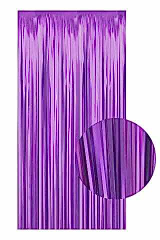 Fon Perde Kapı Perdesi Mor Renkli Arka Fon Süs Parti Fonu