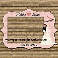 Gelin Damatlı Düğün Hatıra Fotoğraf Çerçevesi