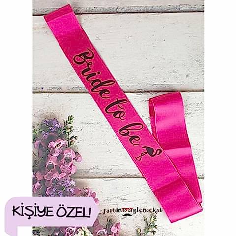 Fuşya Renk Kişiye Özel Baskılı Kuşak