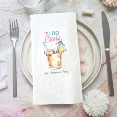 ''I Do Crew'' Bekarlığa Veda İsimli Peçete