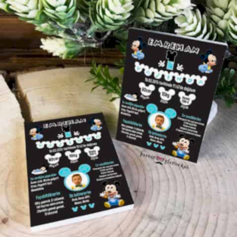 Mickey Mouse Konsept  Künye Magnet Hediyelik