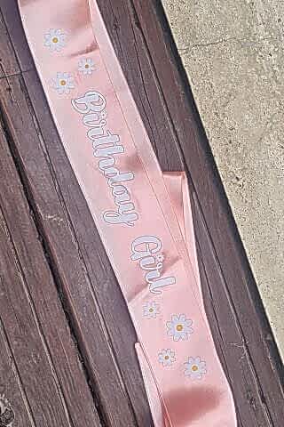 Papatya Konsept Doğum Günü Kuşağı Birthday Girl Papatya Konsept