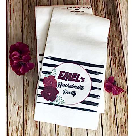 Siyah Bordo Konsept Peçete