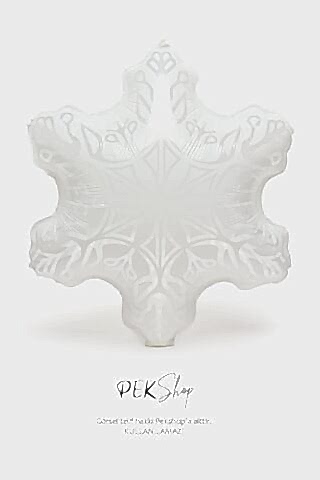 Şeffaf Kar Tanesi Folyo Balon Kar Tanesi Şekilli Balon