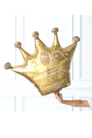 Taç Şeklinde Gold Renk Folyo Balon