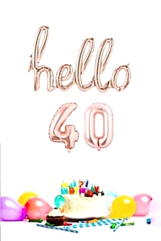 40 Yaş Doğum Günü Balonları - Hello 40 El Yazısı ROSE GOLD Renk Folyo Balon
