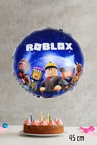 Roblox Yuvarlak Folyo Balon Mavi