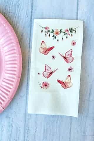 Kelebek Konsept Baskılı Peçete 20li