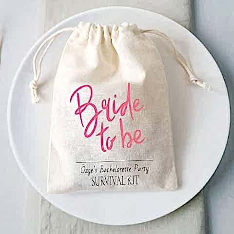 İsme Özel Bride To Be Parti Hangover Kit Kesesi