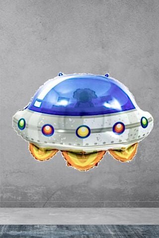 Uçan Daire Ufo Şekilli Uzay Konsept Doğum Günü Balonu