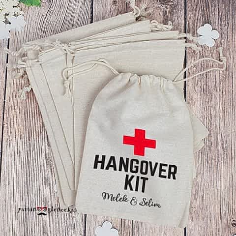 İsme Özel Baskılı Hangover Kit Kesesi