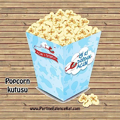 Helikopter Konsept Popcorn Kutusu