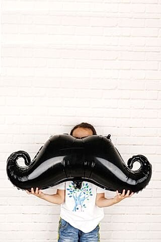 Bıyık Şeklinde Folyo Balon - Büyük Bıyık Doğum Günü Balonu