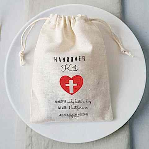 İsme Özel Baskılı Hangover Kit Kesesi