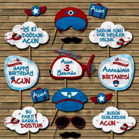 Helikopter Konsept Konuşma Balonları Seti