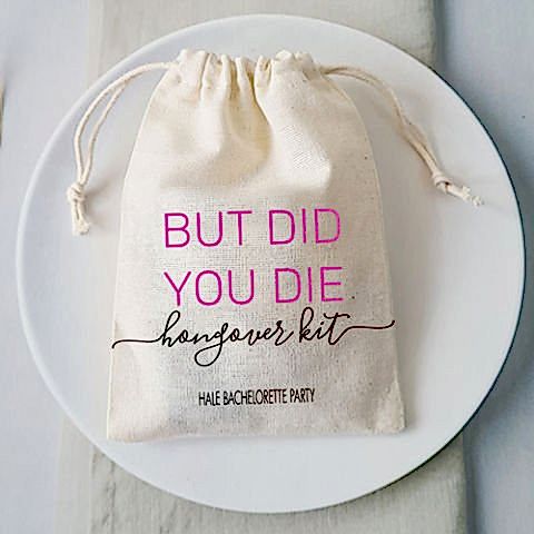 But Did You Die Kişiye Özel Baskılı Hangover Kit Kesesi