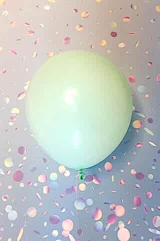 Makaron Yeşil Balon 10 Adet - 12 inc 30 cm Parti Balonu