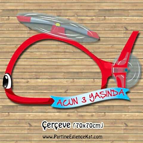 Helikopter Konsept Hatıra Fotoğraf Çerçevesi