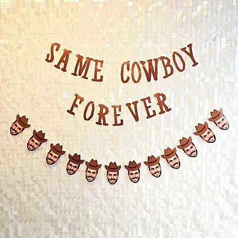 Same Cowboy Forever Fotoğraflı Banner 2li Set Banner